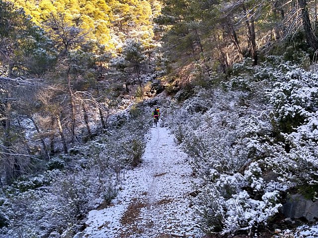 Caen las primeras nieves de este año en Sierra Espuña
