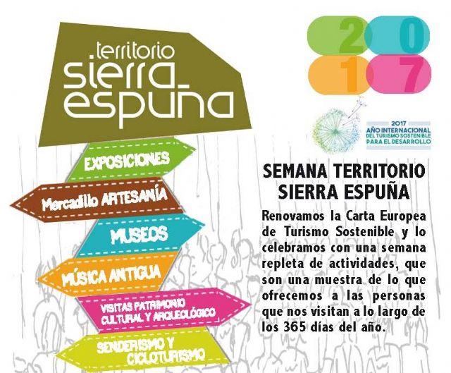 Se organiza un programa de actos conmemorativos, del 11 al 19 de noviembre, por la renovación de la Carta Europea de Turismo Sostenible en Sierra Espuña