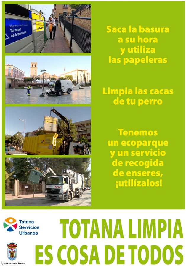 Campaña de concienciación ciudadana del Ayuntamiento de Totana