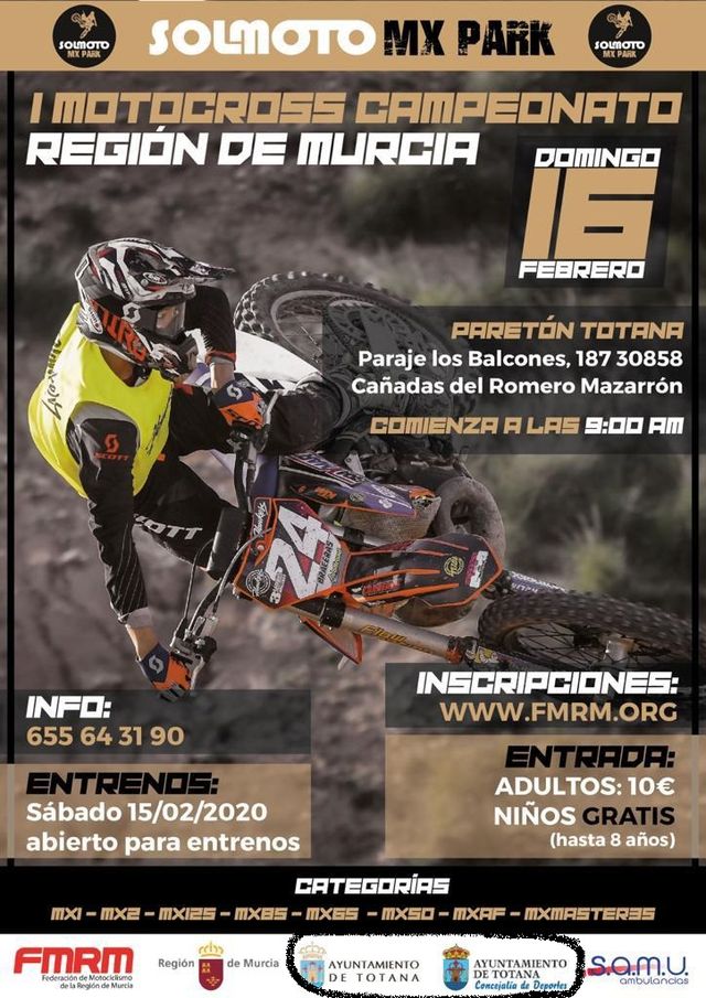 Adoptarán medidas legales por utilizar los logos corporativos municipales para anunciar, sin consentimiento, el I Motocross Campeonato Región de Murcia
