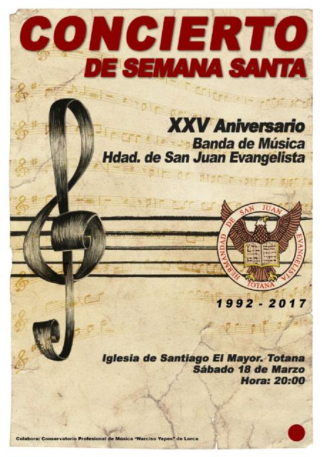 La Banda de Música de San Juan ofrecerá un concierto con motivo de su XXV Aniversario