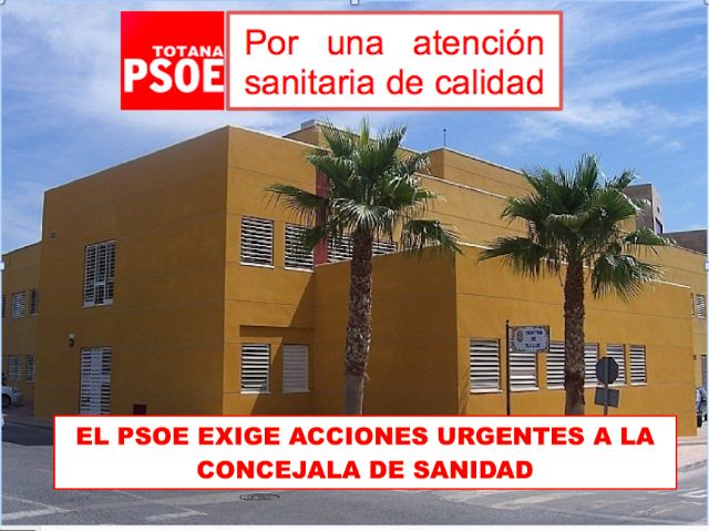 El PSOE exige acciones urgentes a la concejala de Sanidad