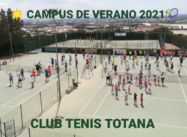 Finaliza la 1ª quincena del campus de verano del Club de Tenis Totana