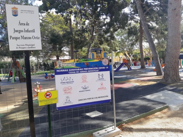 Se reabre desde hoy la zona de juegos infantil del Parque Municipal 'Marcos Ortiz'