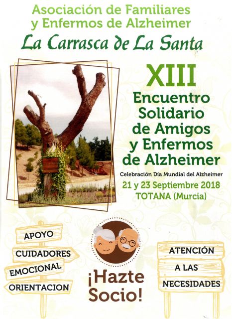 La Asociación de Familiares y Enfermos de Alzheimer 'La Carrasca de La Santa' organiza del 21 al 23 de septiembre el XIII Encuentro Solidario