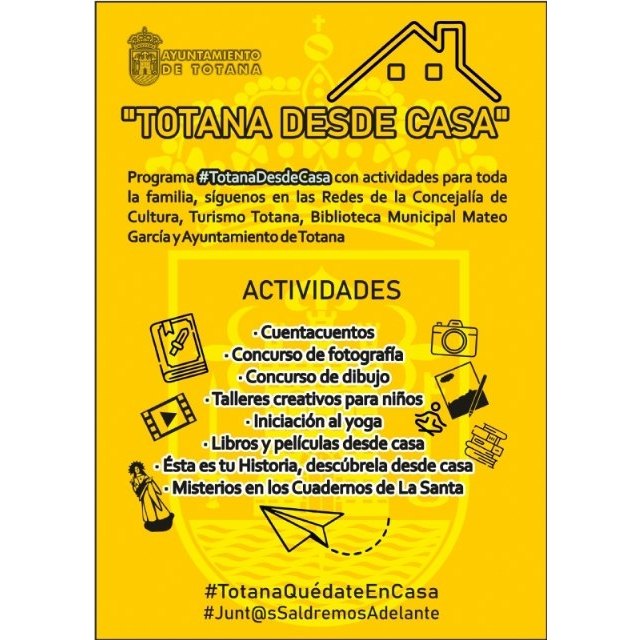 Más de 140 personas colaboran en el programa #TotanadesdeCasa durante el confinamiento