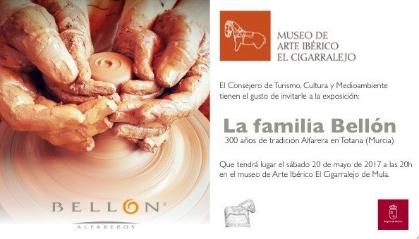 Hoy se inaugura la exposición LA FAMILIA BELLÓN 300 AÑOS DE TRADICIÓN ALFARERA EN TOTANA