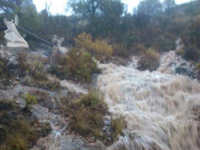 Sierra Espuña registra la mayor concentración de precipitaciones de la Región de Murcia durante el temporal de lluvias generalizadas
