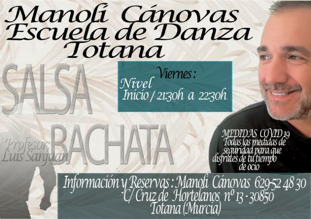 Nuevo grupo de salsa y bachata en la Escuela de Danza Manoli Cánovas