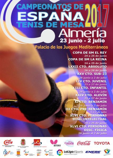 Mañana comienzan los Campeonatos de España de Tenis de Mesa