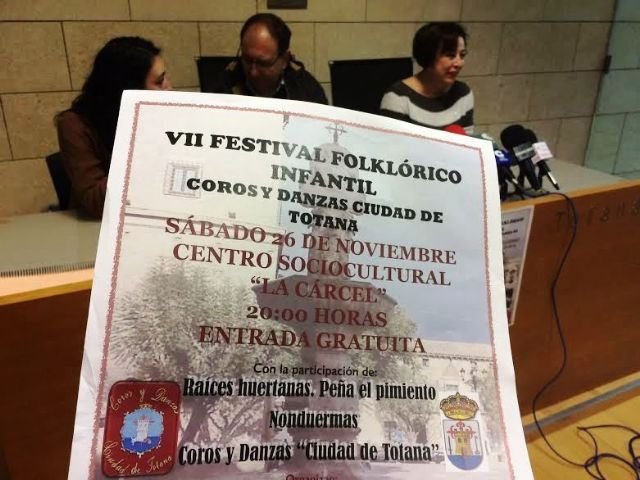 El VII Festival Folklórico Infantil 'Ciudad de Totana' se celebra este sábado 26 de noviembre, en el Centro Sociocultural 'La Cárcel'