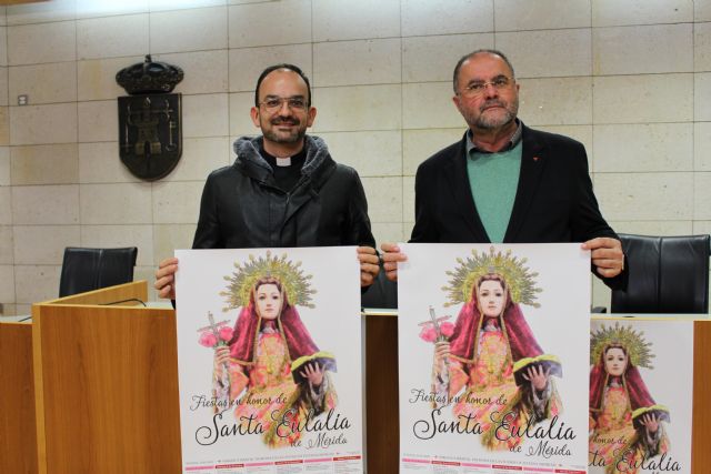 Se presenta el programa de actos religiosos y litúrgicos de las fiestas patronales de Santa Eulalia de Mérida 2019.