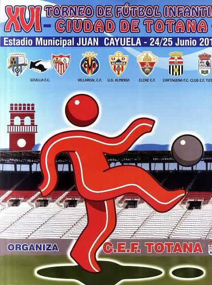 El XVI Torneo de Fútbol Infantil 'Ciudad de Totana ' se celebrará en el estadio municipal 'Juan Cayuela' el 24 y 25 de junio