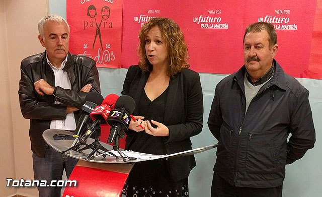 El PSOE da a conocer sus enmiendas a los presupuestos regionales 'de gran interés e incidencia positiva para Totana'