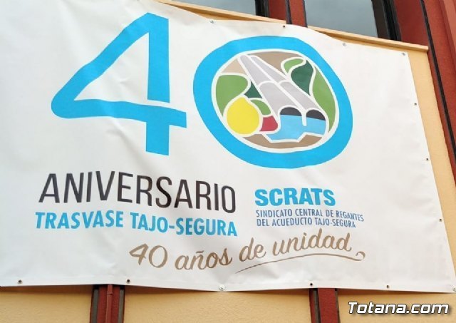 El PP de Totana pedirá durante el pleno del mes febrero que el Ayuntamiento se adhiera a las celebraciones por la conmemoración del 40 aniversario del trasvase Tajo-Segura