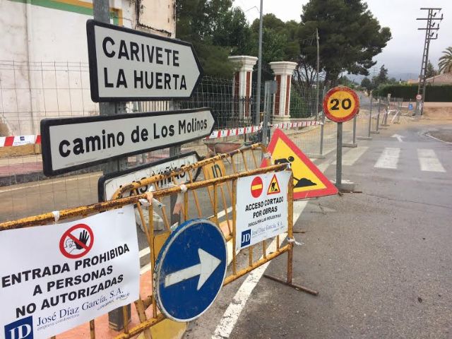 Entran en su última fase las obras de reparación de la carretera C-7 de La Huerta a la altura del casco urbano