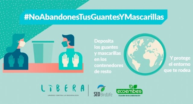 El Ayuntamiento se adhiere a la campaña #NoAbandonesTusGuantesYMascarillas