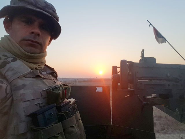 El totanero Nicolás Moreno, Cabo 1º de la Legión, se encuentra en Irak