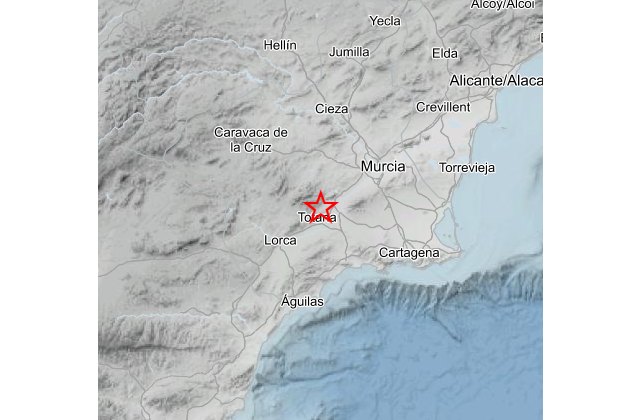 Terremoto de magnitud 3 en Totana