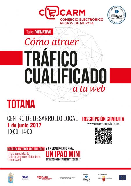 'Cómo atraer tráfico cualificado a tu web' es el próximo taller de comercio electrónico que se realizará en Totana gratuitamente