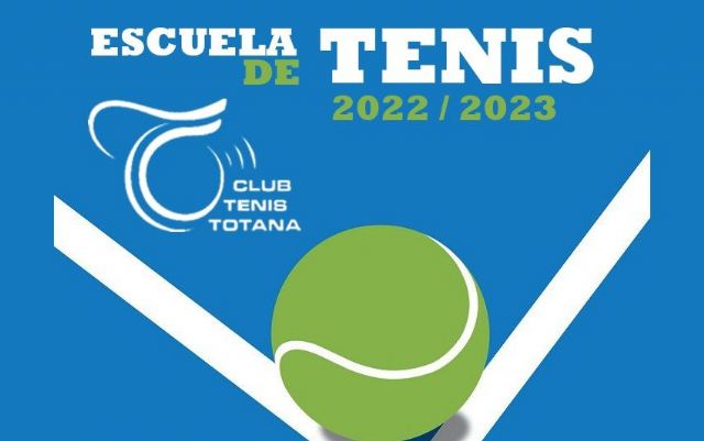 El próximo lunes 5 de septiembre la escuela de tenis del club de tenis Totana abre sus puertas al nuevo curso 2022-2023