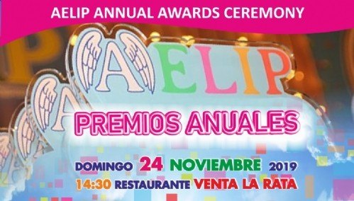 AELIP celebrará el próximo 24 de noviembre en Totana su 'GALA ANUAL DE PREMIOS'