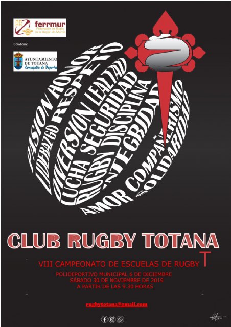 Este sábado se celebra en Totana el VIII campeonato de escuelas de rugby “Ciudad de Totana”