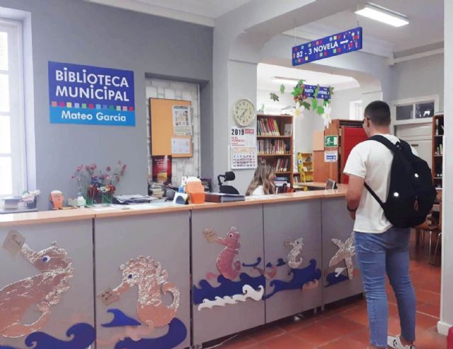 La Biblioteca Municipal 'Mateo García' retoma su horario normal de mañana y tarde a partir del próximo día 9 de septiembre